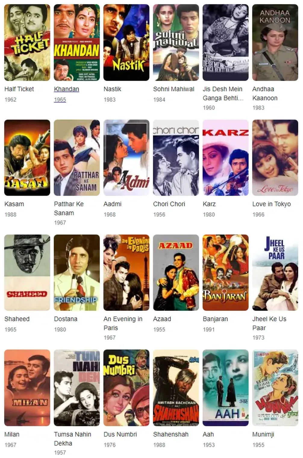 pran actor movies