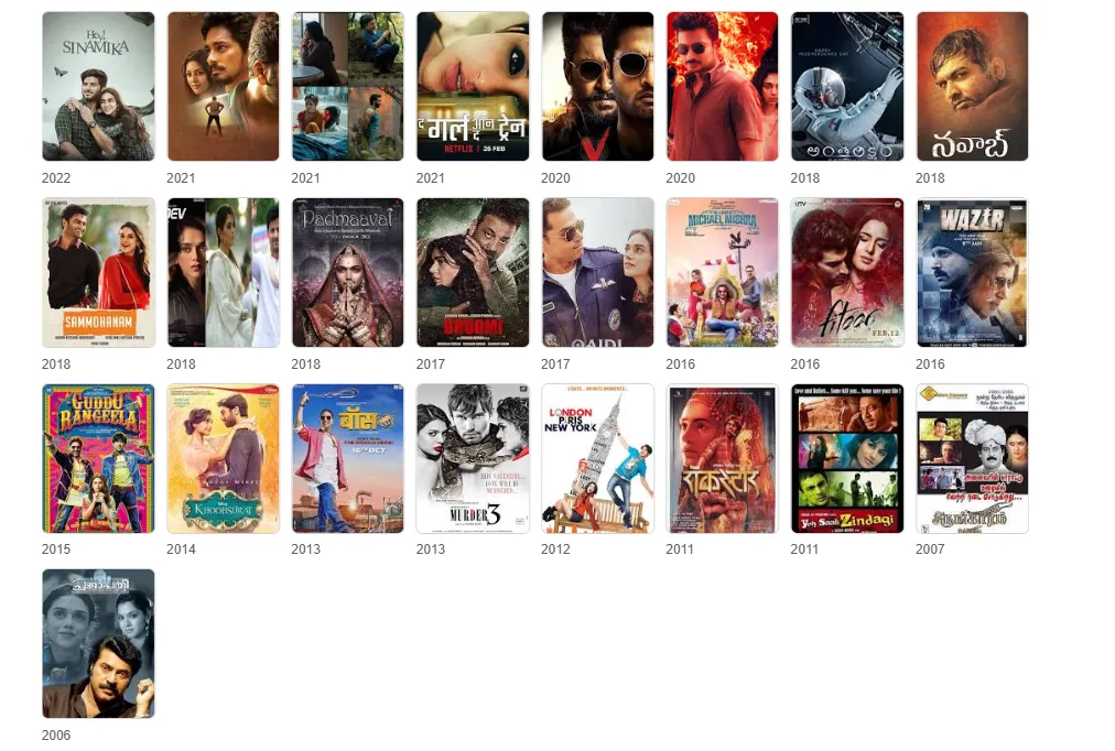 aditi rao hydari movies