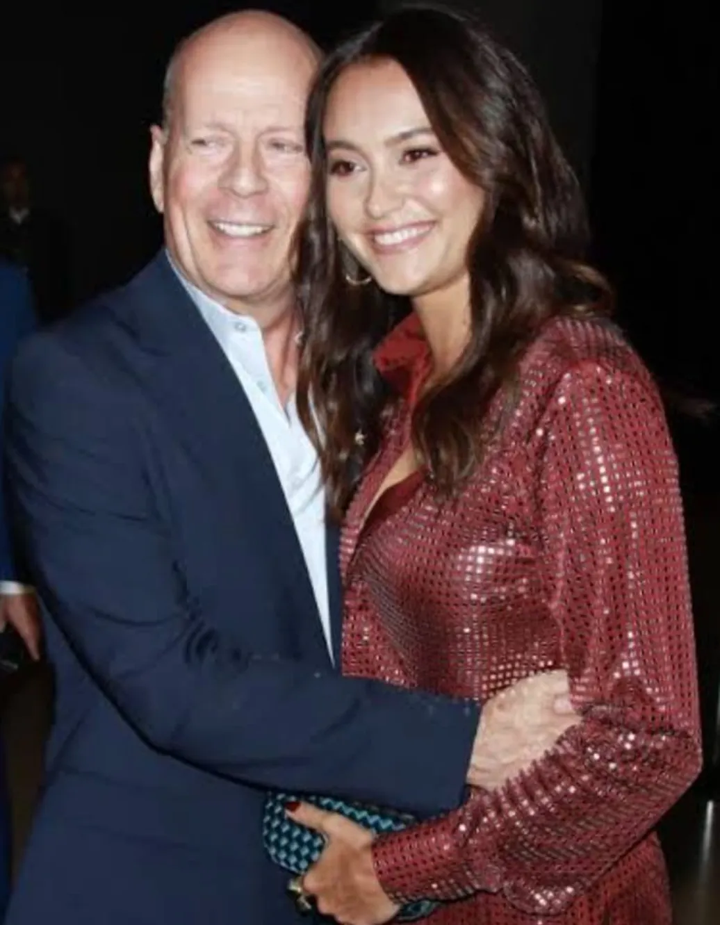 Bruce Willis with current wife star model Emma Heming
