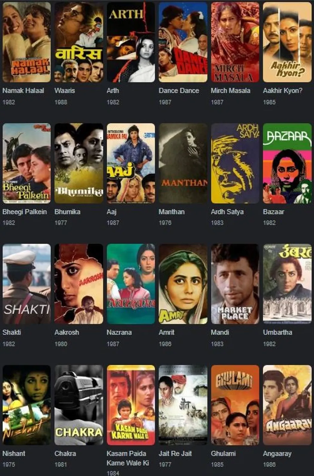 Smita filmography (1)