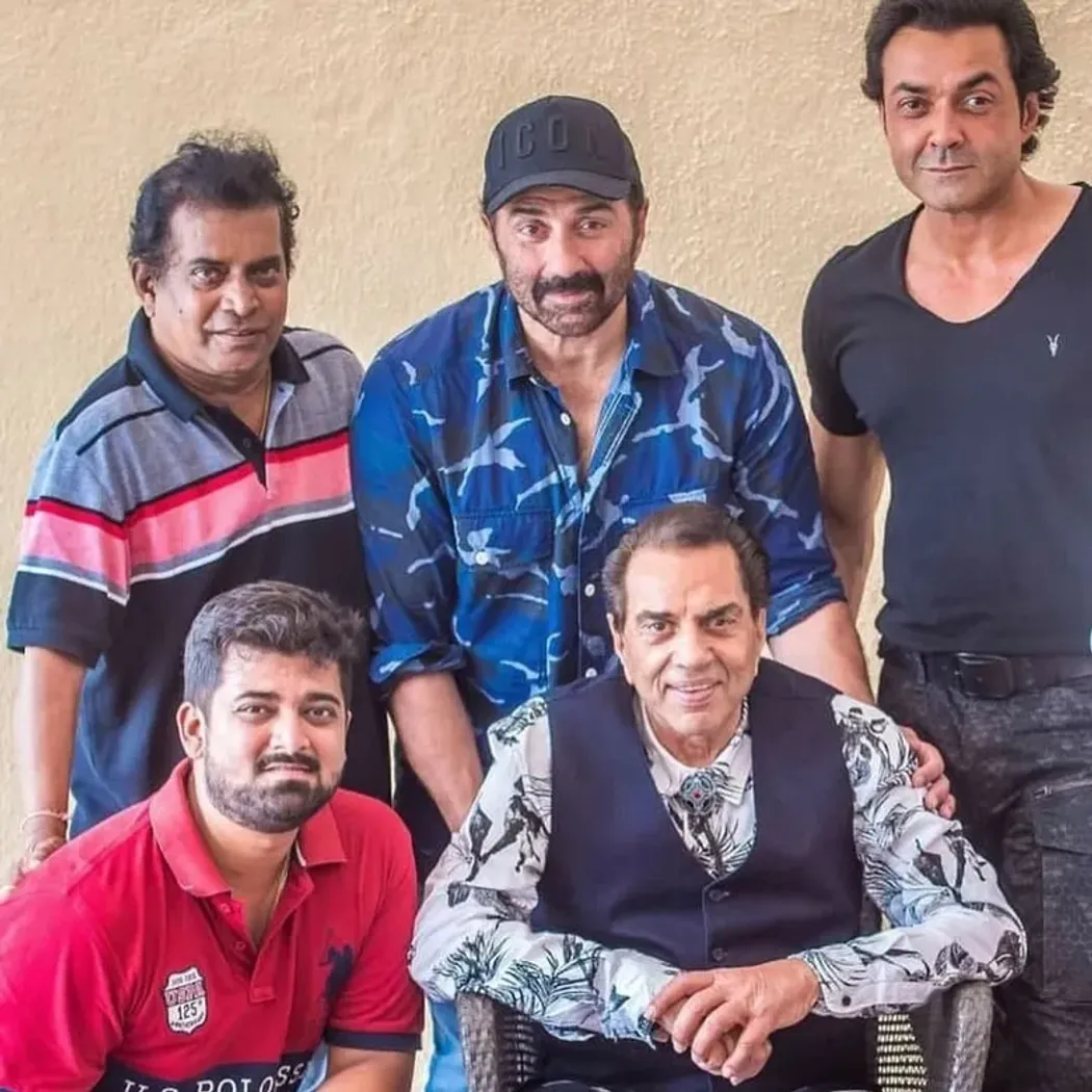 Pradeep Bandekar with Deol family