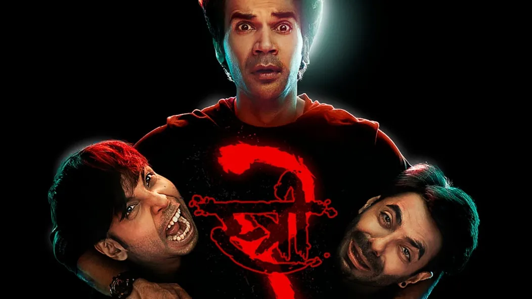 New poster of Stree 2 shows Rajkummar Rao, Abhishek Banerjee and Aparshakti  Khurana trembling in fear
