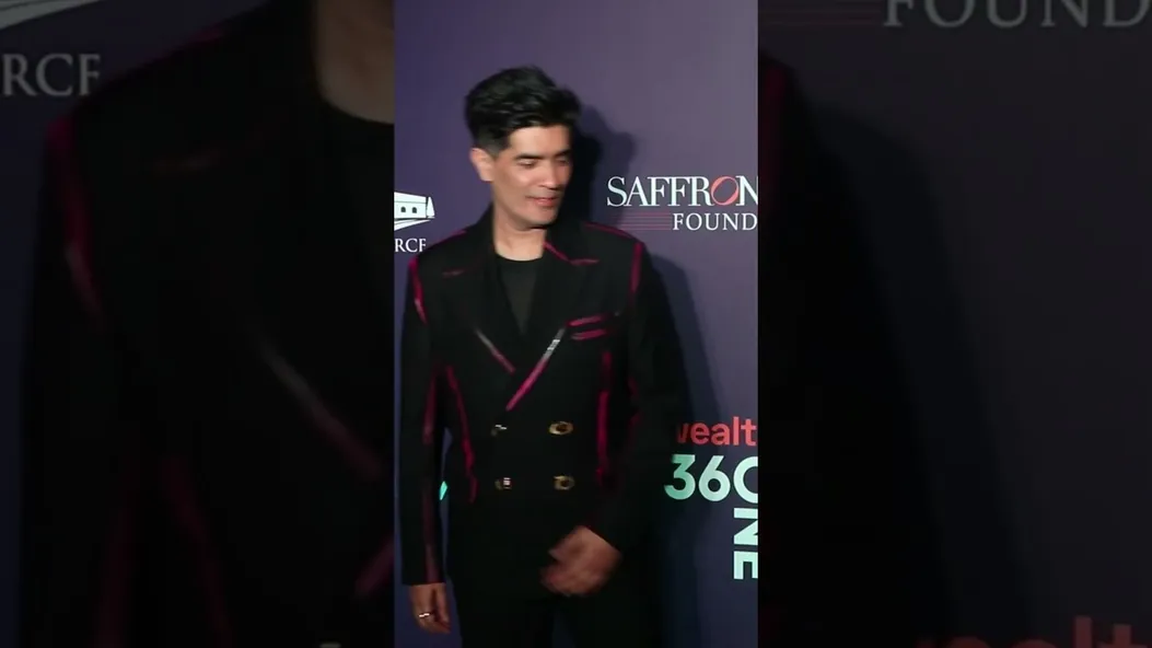 Manish Malhotra spotted at Red carpet of Art mumbai opening party😍  #viralshort #viralvideo