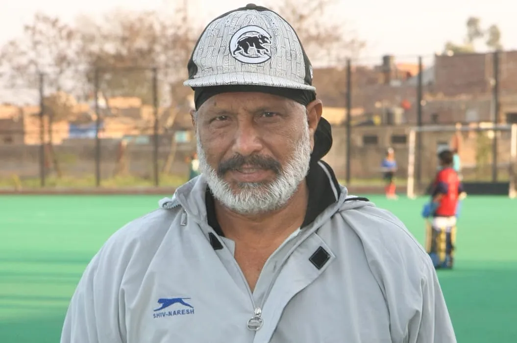 Dronacharya awardee hockey coach Baldev Singh at Shahbad hockey field