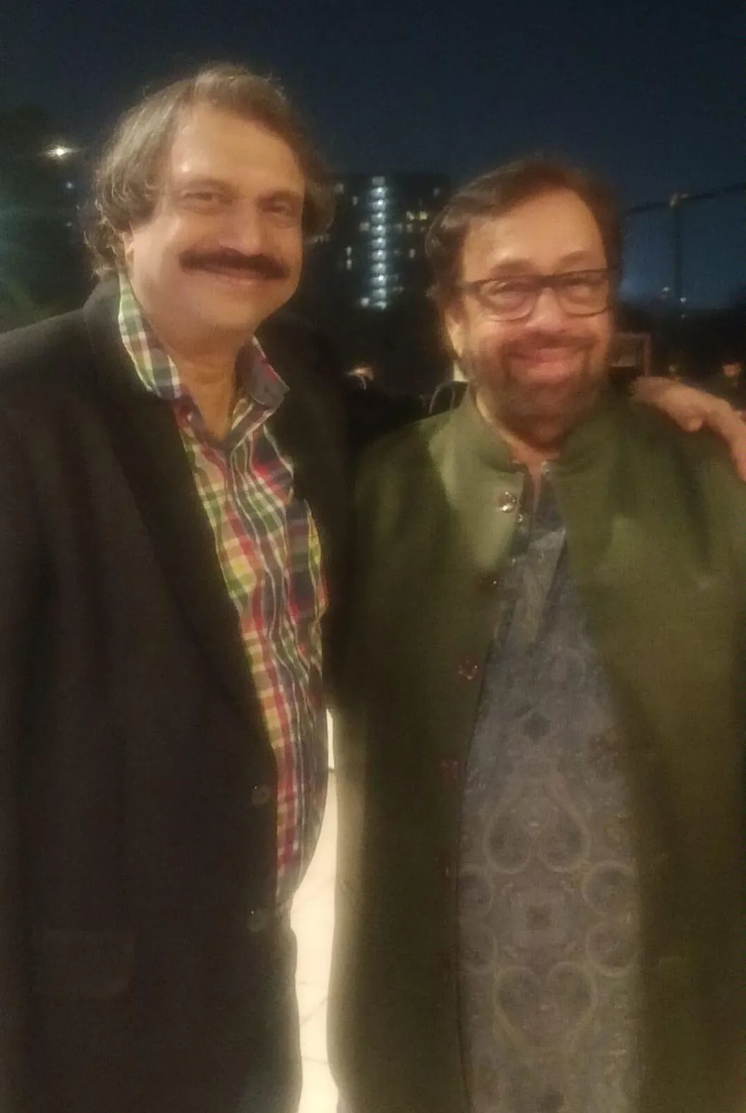 Director Pankaj Parashar with sr film journalist Chaitanya Padukone