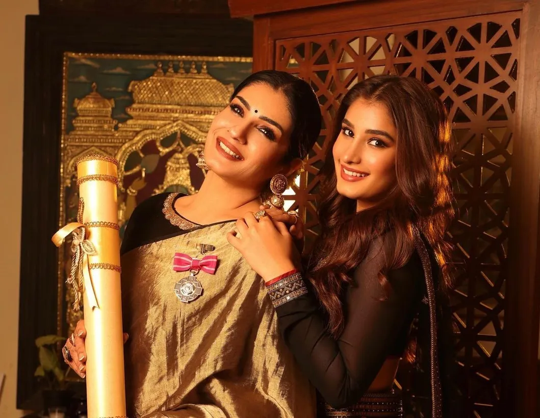 Raveena and Rasha Tandon