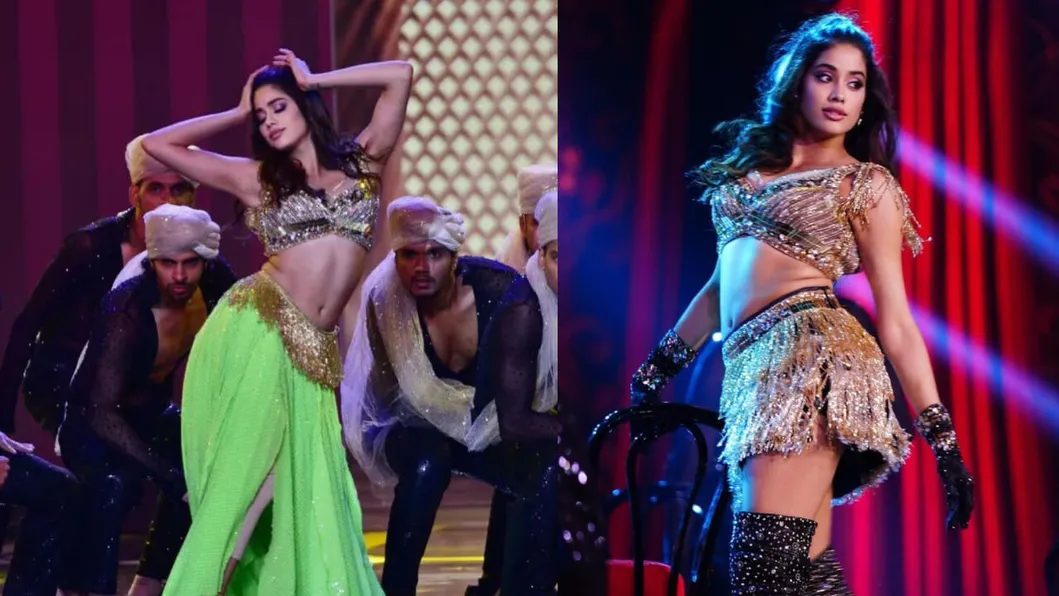 Janhvi Kapoor's And Her Struggle With Wardrobe Malfunction At Recent Award  Function | IWMBuzz