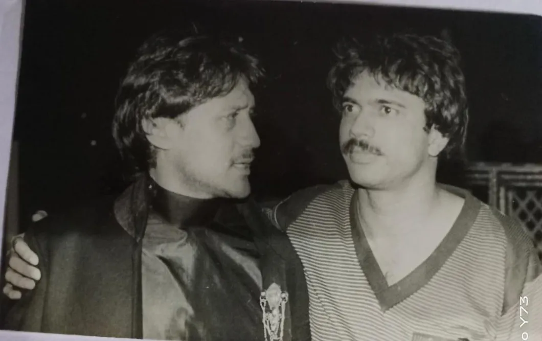 Yesteryear memories- Jackie Shroff with journalist Chaitanya Padukone