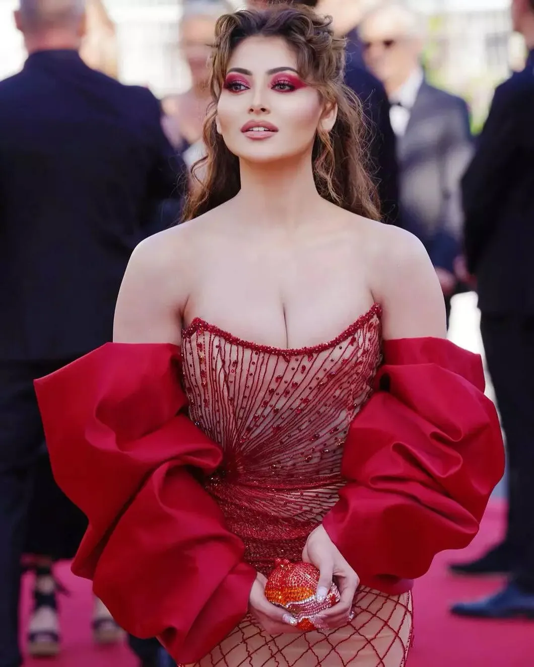 Urvashi Rautela sizzles in shimmering red at Cannes 2024 | Details inside