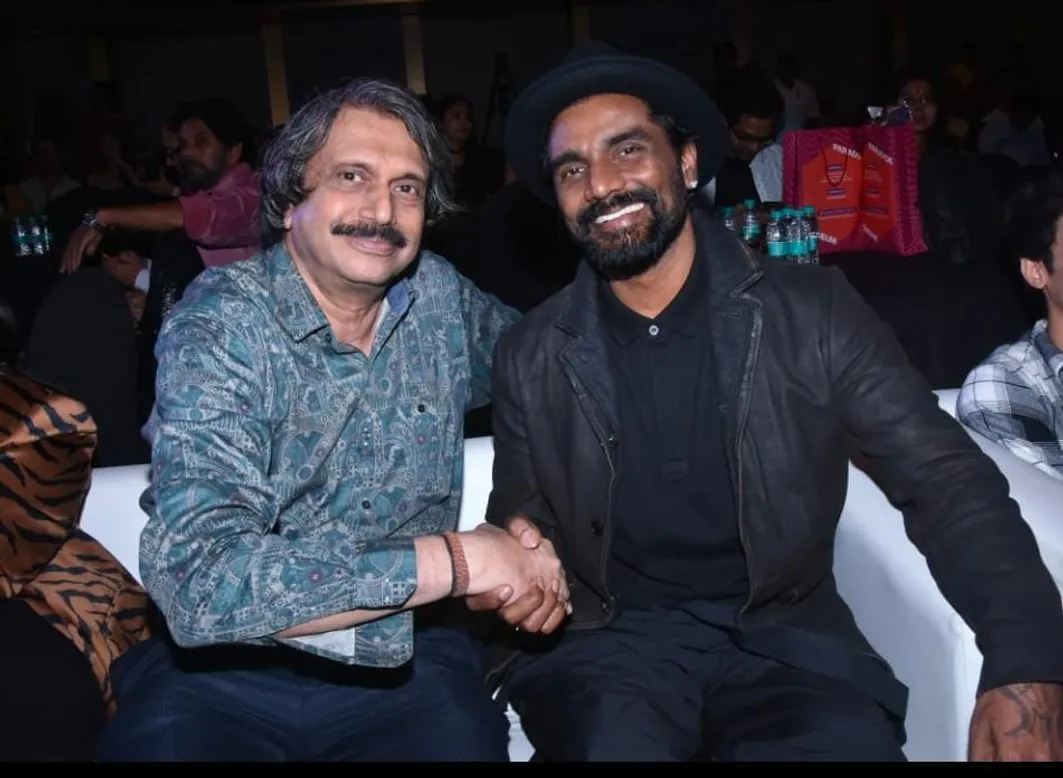 Remo D'Souza (right) with Chaitanya Padukone
