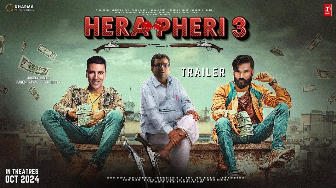 HERA PHERI 3 - Trailer | Akshay Kumar | Suniel Shetty | Paresh Raval |  Abhishek B. Kiara, Rashmika 3