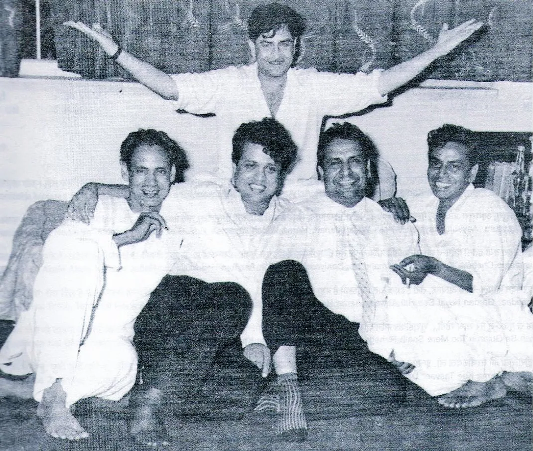 Film History Pics on X: "The legendary team: Raj Kapoor, Hasrat Jaipuri  (left), Shankar-Jaikishan & Shailendra (right). https://t.co/6YRGmcFgXC" / X