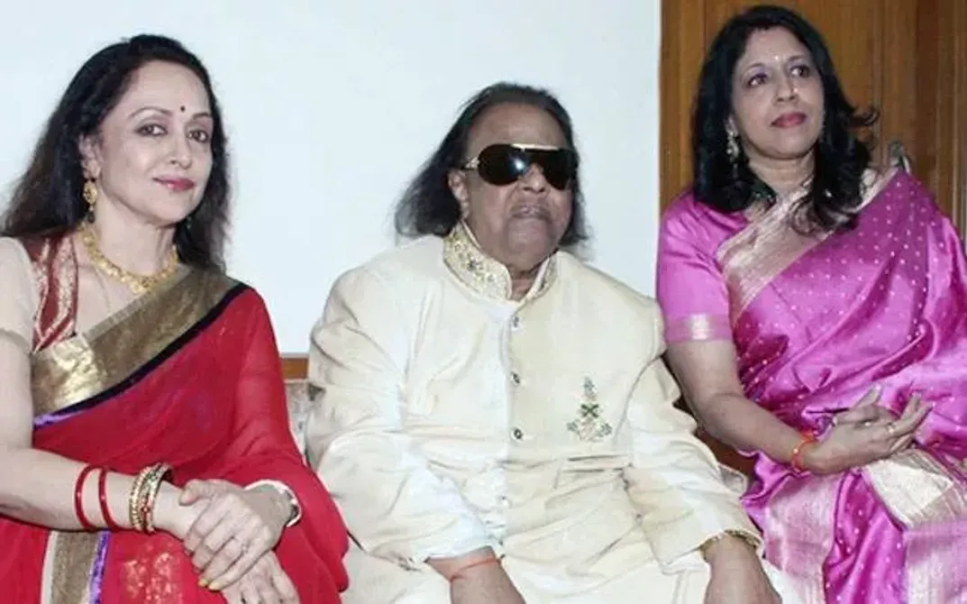 Ravindra Jain with hema malini 
