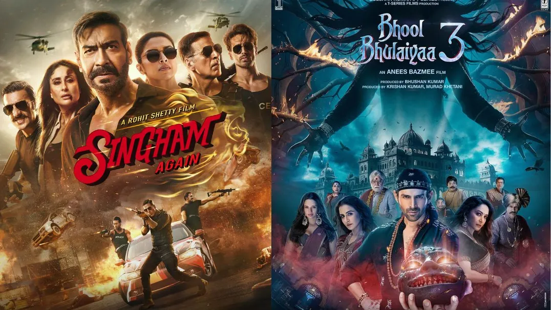 Bhool Bhulaiyaa 3 Vs Singham Again Box Office Collection: Ajay Devgn's Film  Takes Lead Over Kartik Aaryan-Starrer