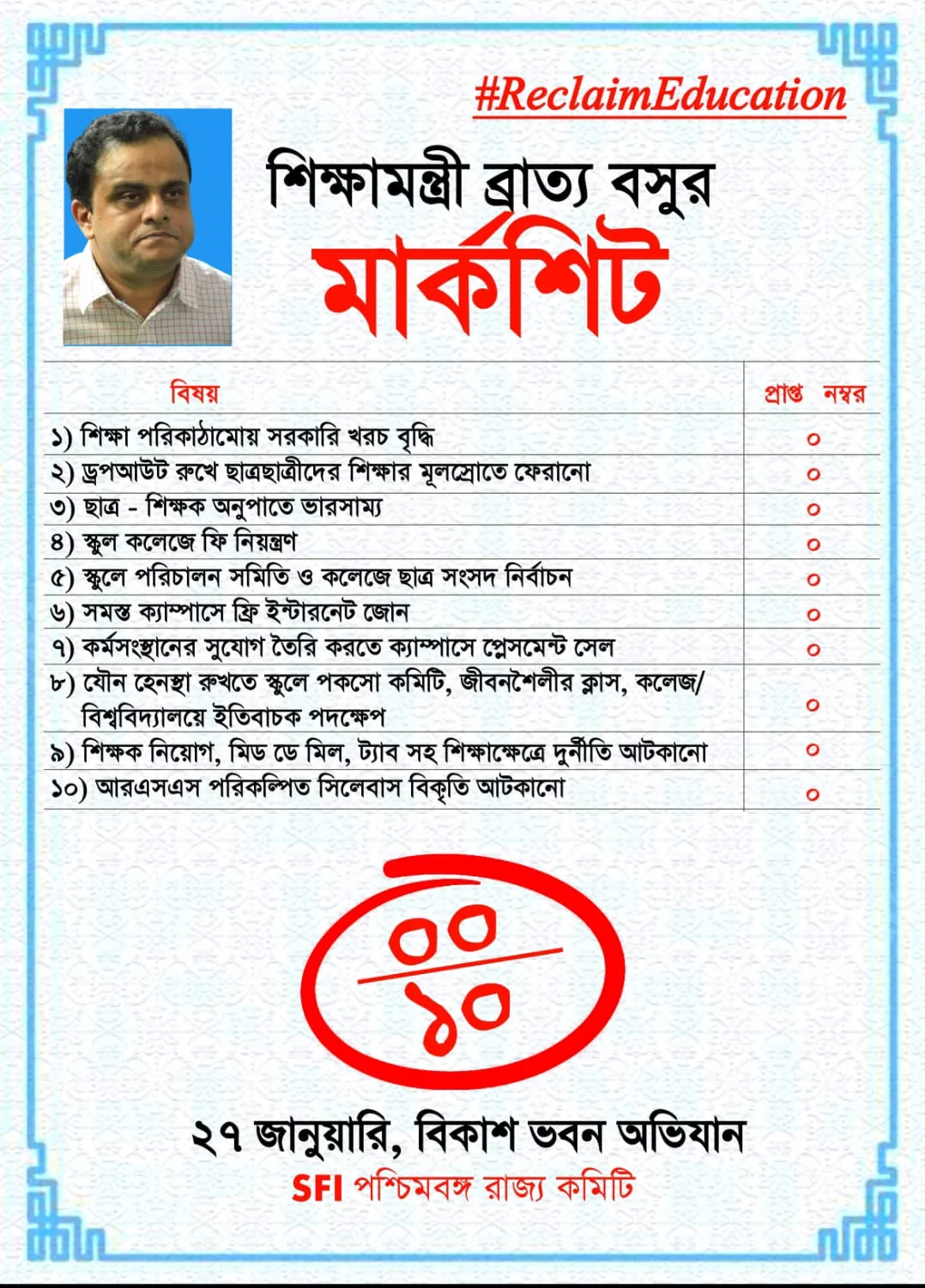 sfi,bratya basu,kolkata news,west bengal news,ব্রাত্য বসু,এসএফআই
