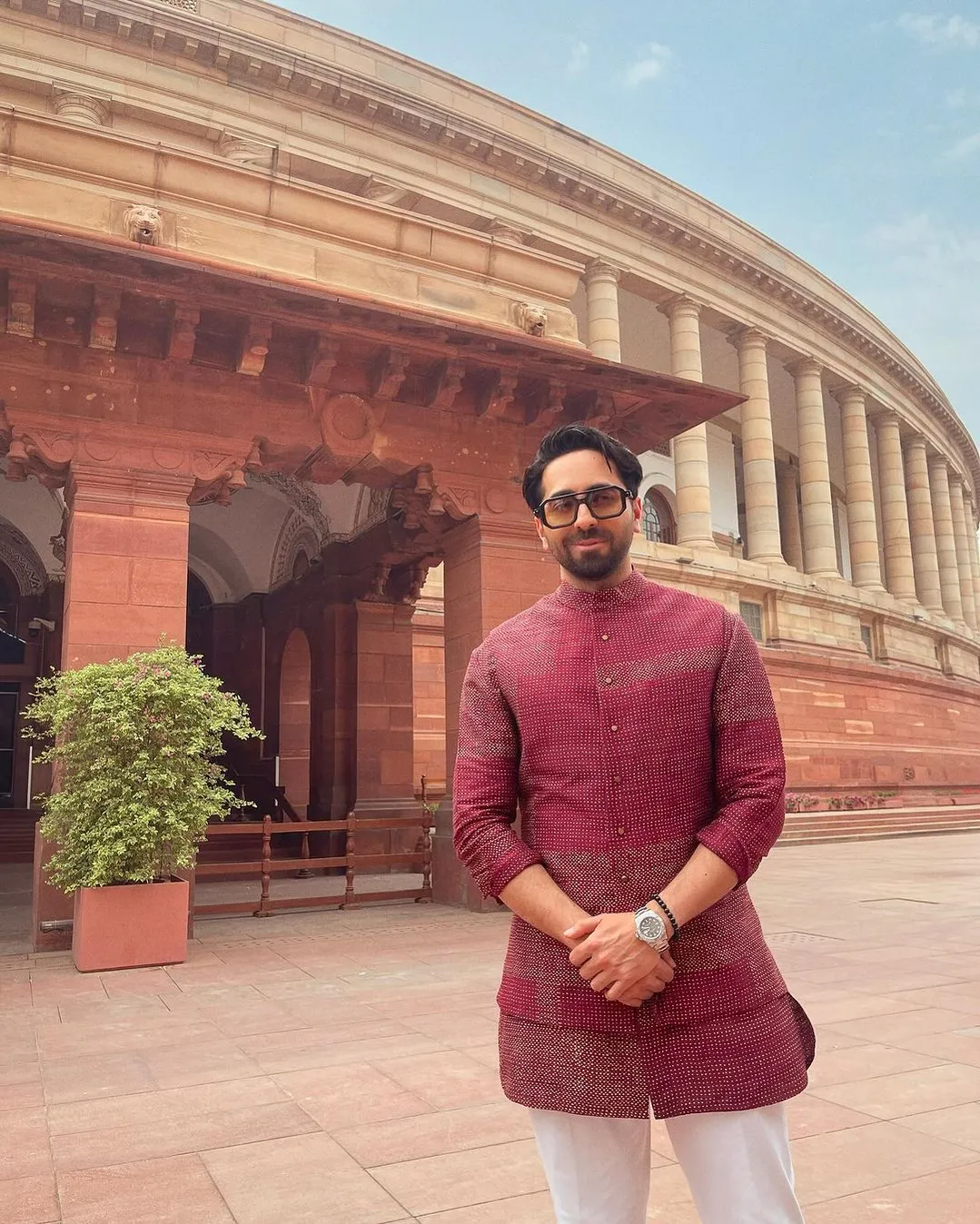 Ayushmann Khurrana Visits New Parliament Building, Shares Inside Photos