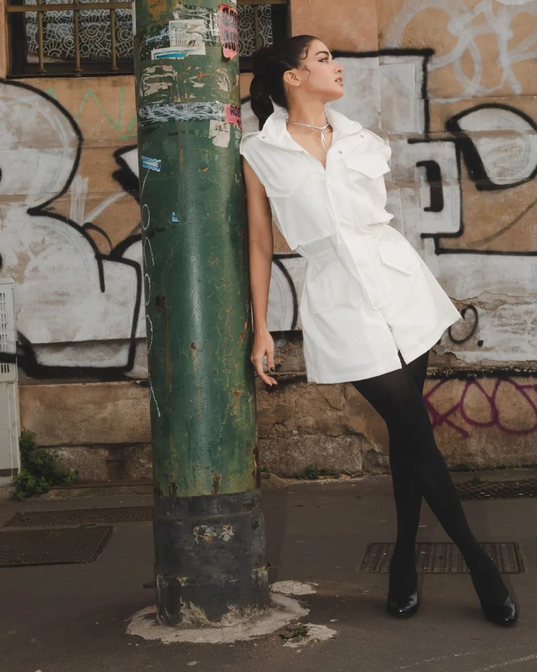 Wamiqa Gabbi Stuns in White Streetwear-High Fashion Look