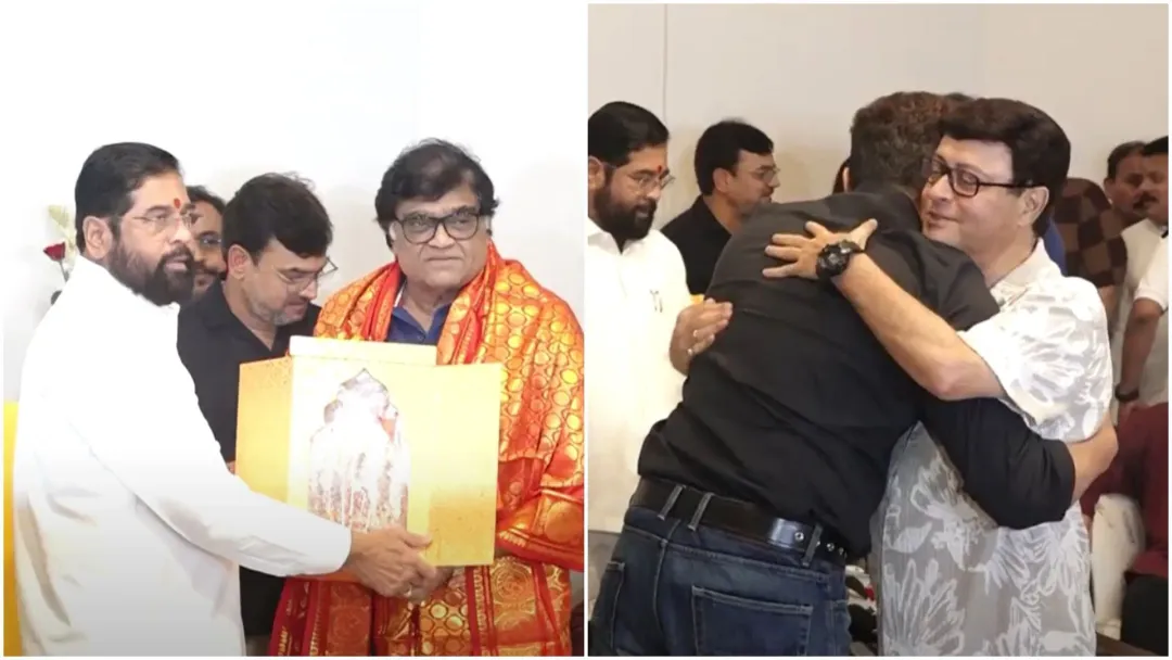 Dharamveer 2 Poster Launch Bobby Deol CM Eknath Shinde Ashok Saraf Sachin Pilgaonkar - Entertainment News: Amar Ujala - Dharamveer 2 Poster Launch: Stars gathered at the poster launch of 'Dharamveer 2', Sachin Pilgaonkar