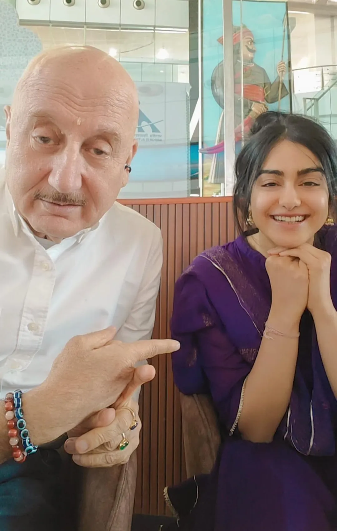 Anupam Kher and Adah Sharma (1)