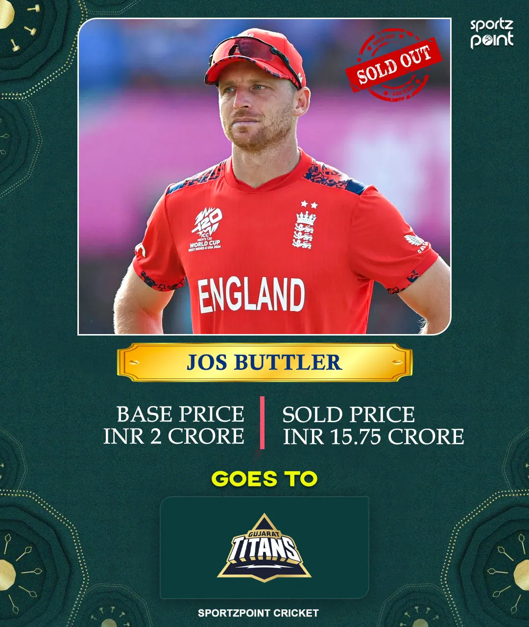 IPL 2025 Auction LIVE Updates - Jos Buttler goes to Gujarat Titans at 15.75 cr - sportzpoint.com