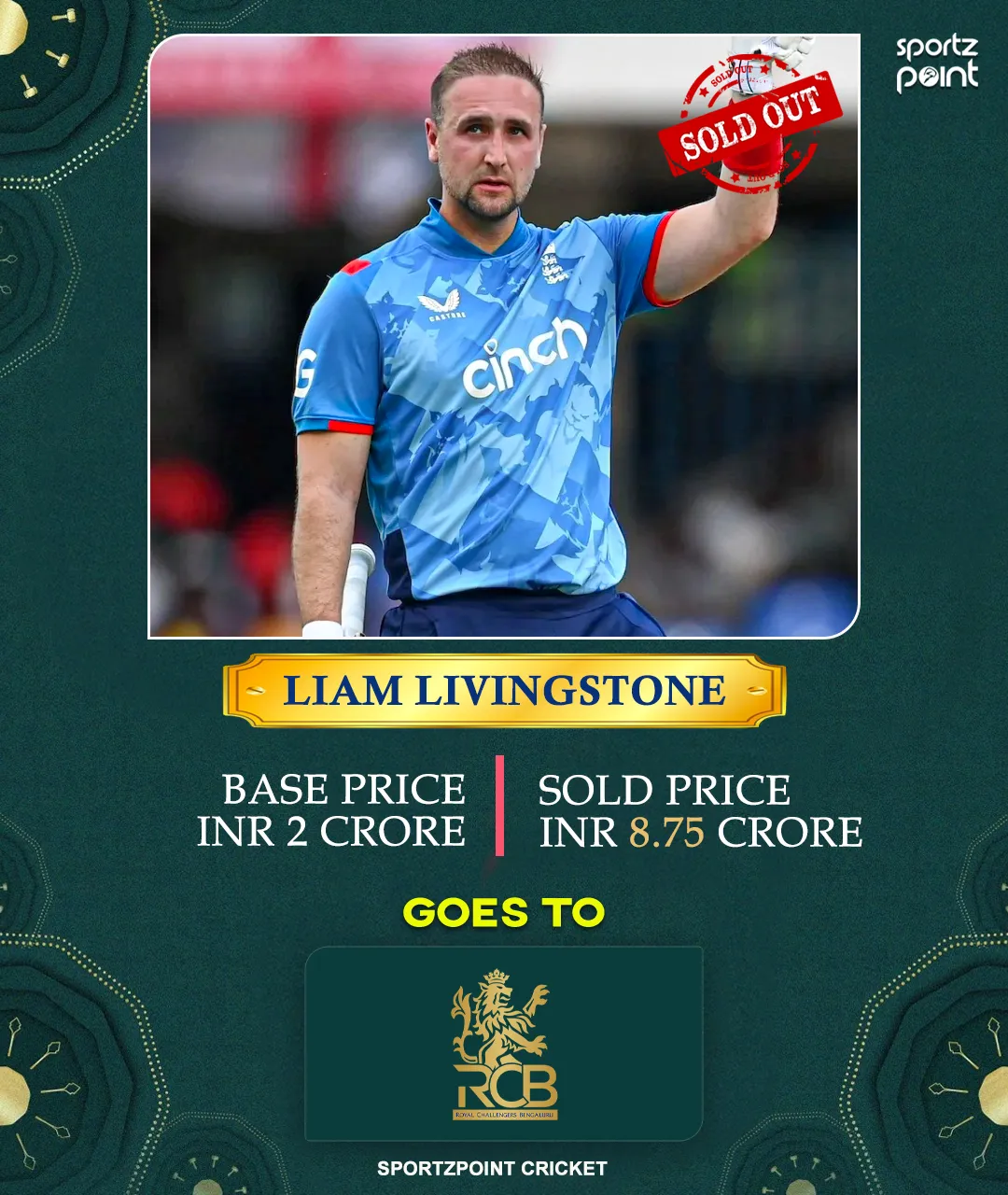 IPL 2025 Auction LIVE Updates - Liam Livingstone goes to RCB for 8.75 cr - sportzpoint.com