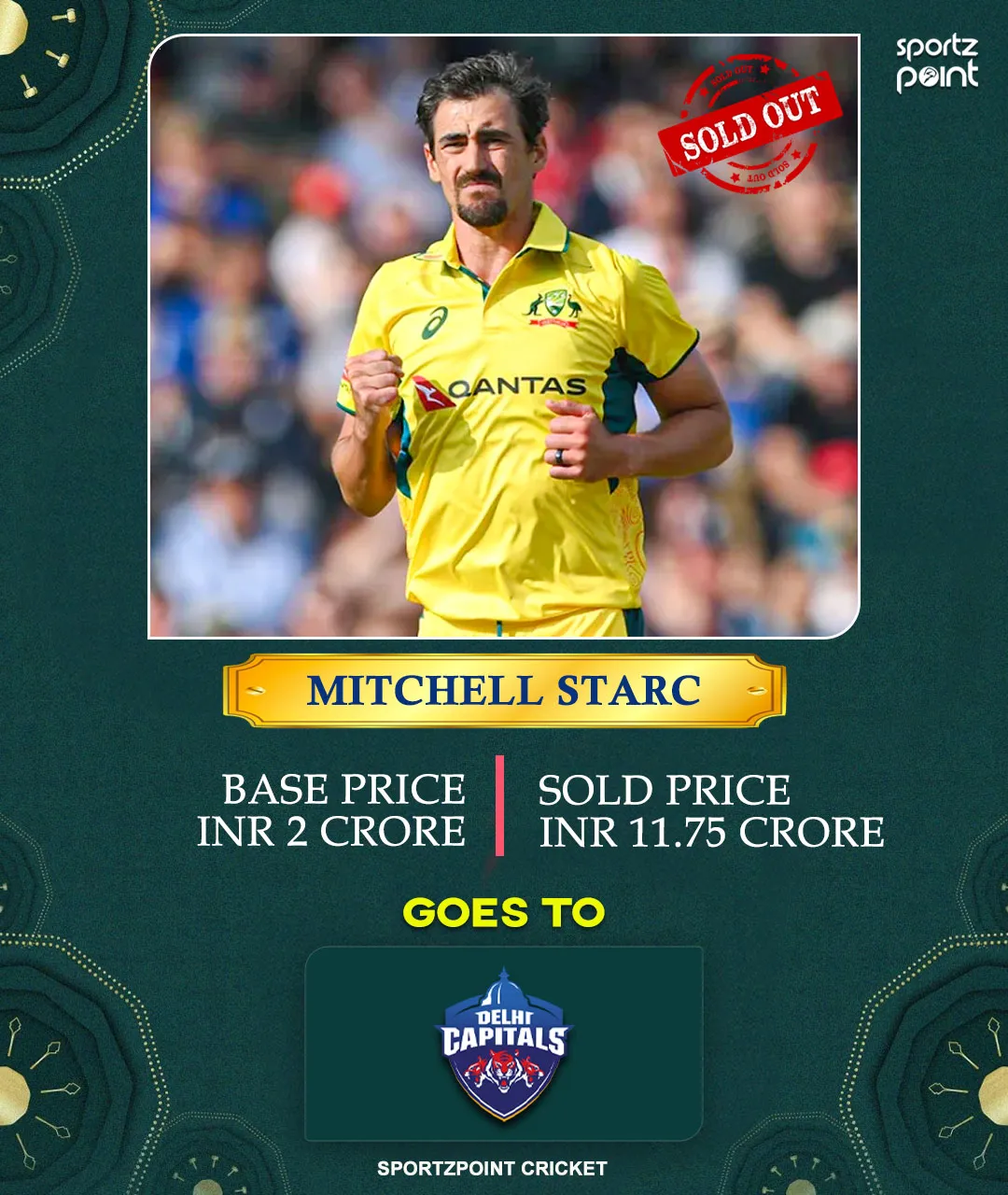 IPL 2025 Auction LIVE Updates - Delhi Capitals get Mitchell Starc for INR 11.75 cr - sportzpoint.com