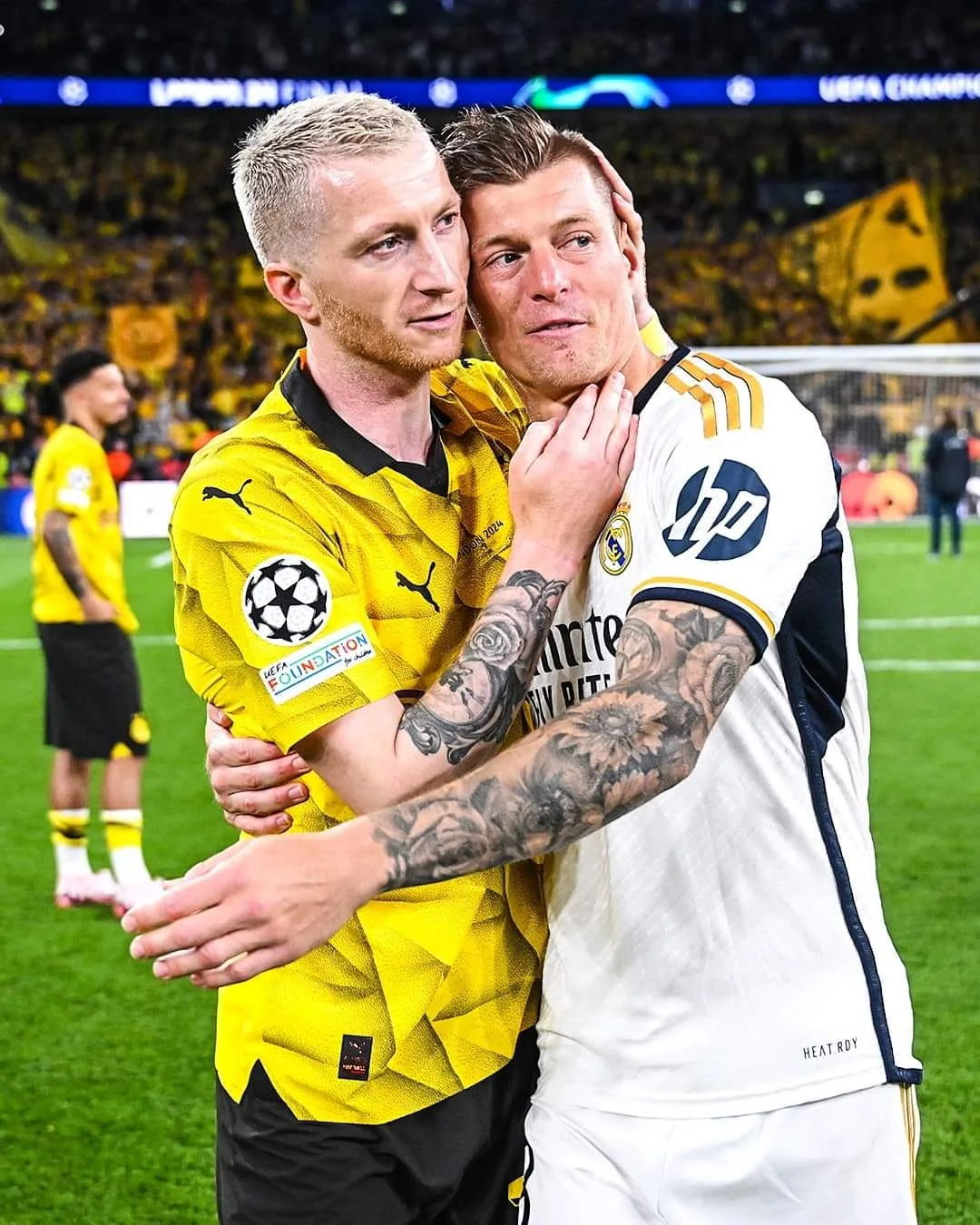 Toni Kroos and Marco Reus together after the UEFA Champions League 2023/24 final - sportzpoint.com