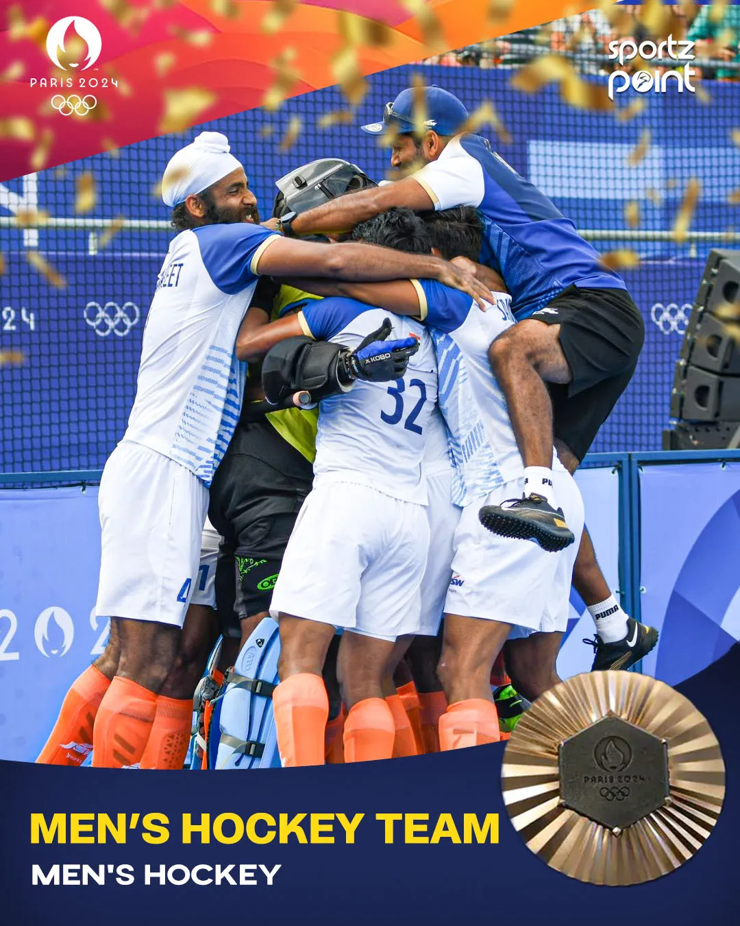 India at Paris Olympics 2024: The Indian Men's Hockey Team -sportzpoint.com
