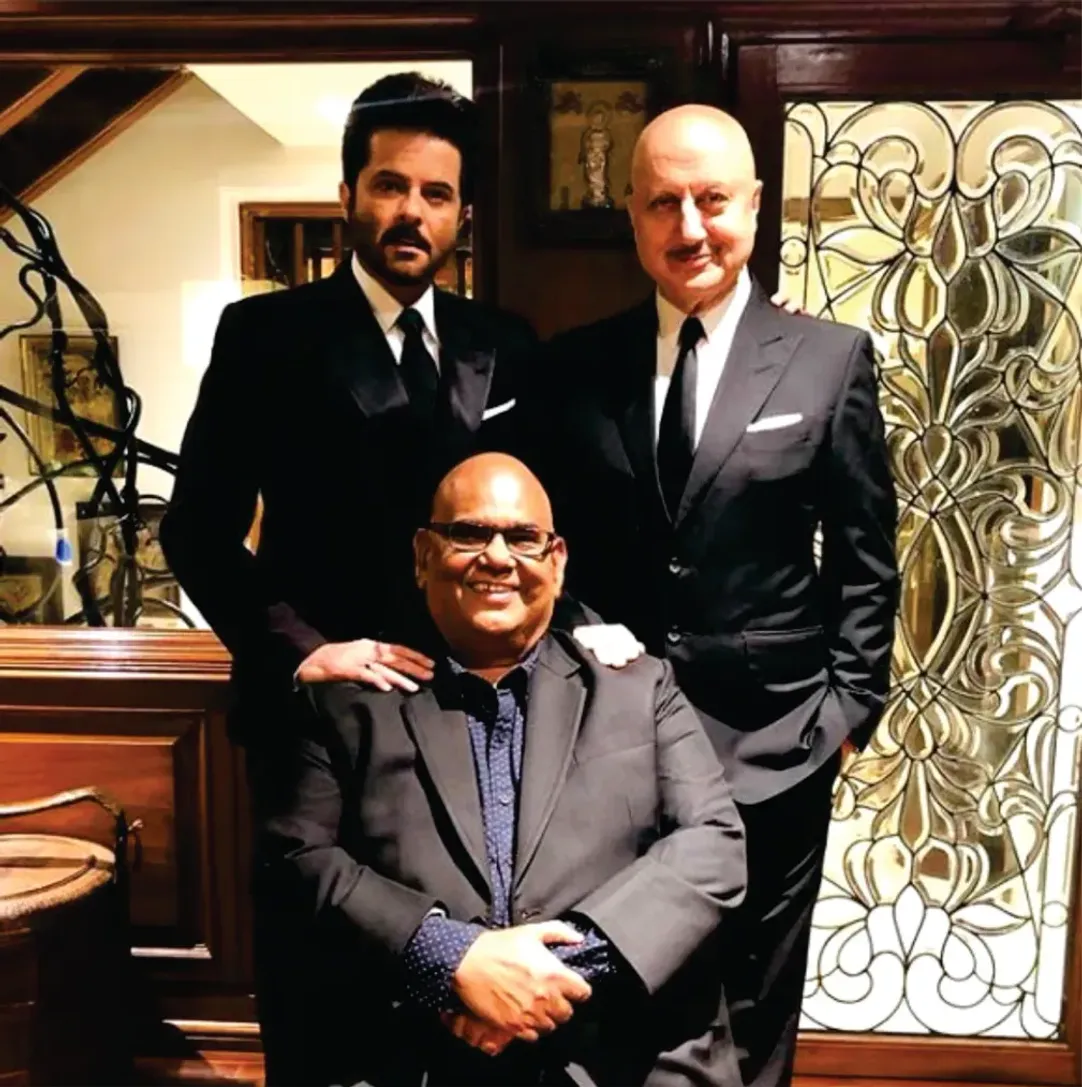 Satish Kaushik, anil Kapoor, Anupam Kher