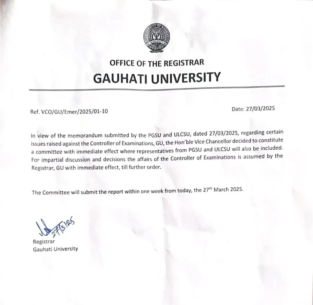 Vice-Chancellor swiftly issued an emergency order