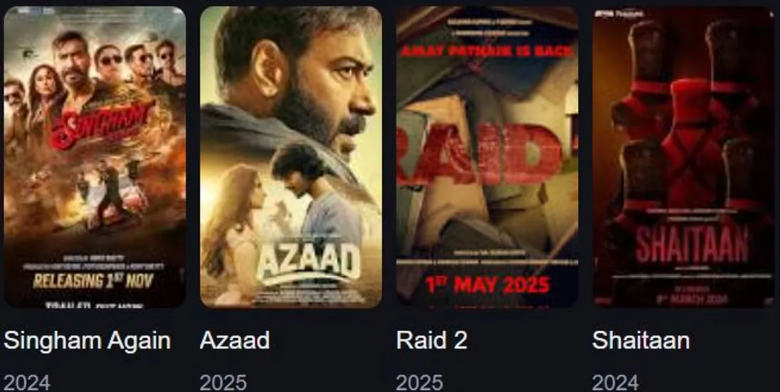 Ajay Devgn 2024-25 films