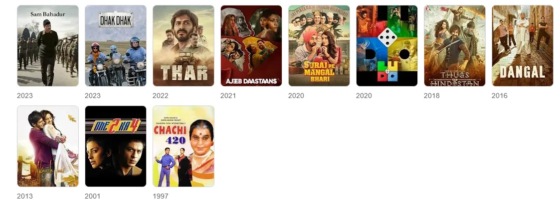 fatima sana shaikh films