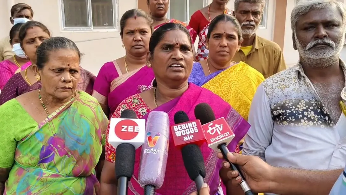 Public demand to provide basic facilities in Coimbatore Chittabudur sanitation workers residence