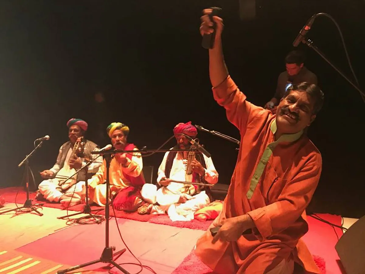 gazi khan at a performance