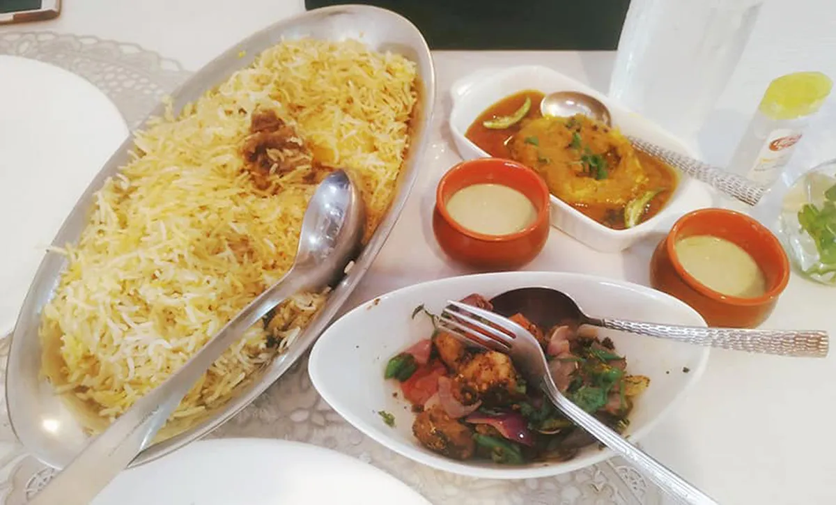 Awadhi biryani with aloo