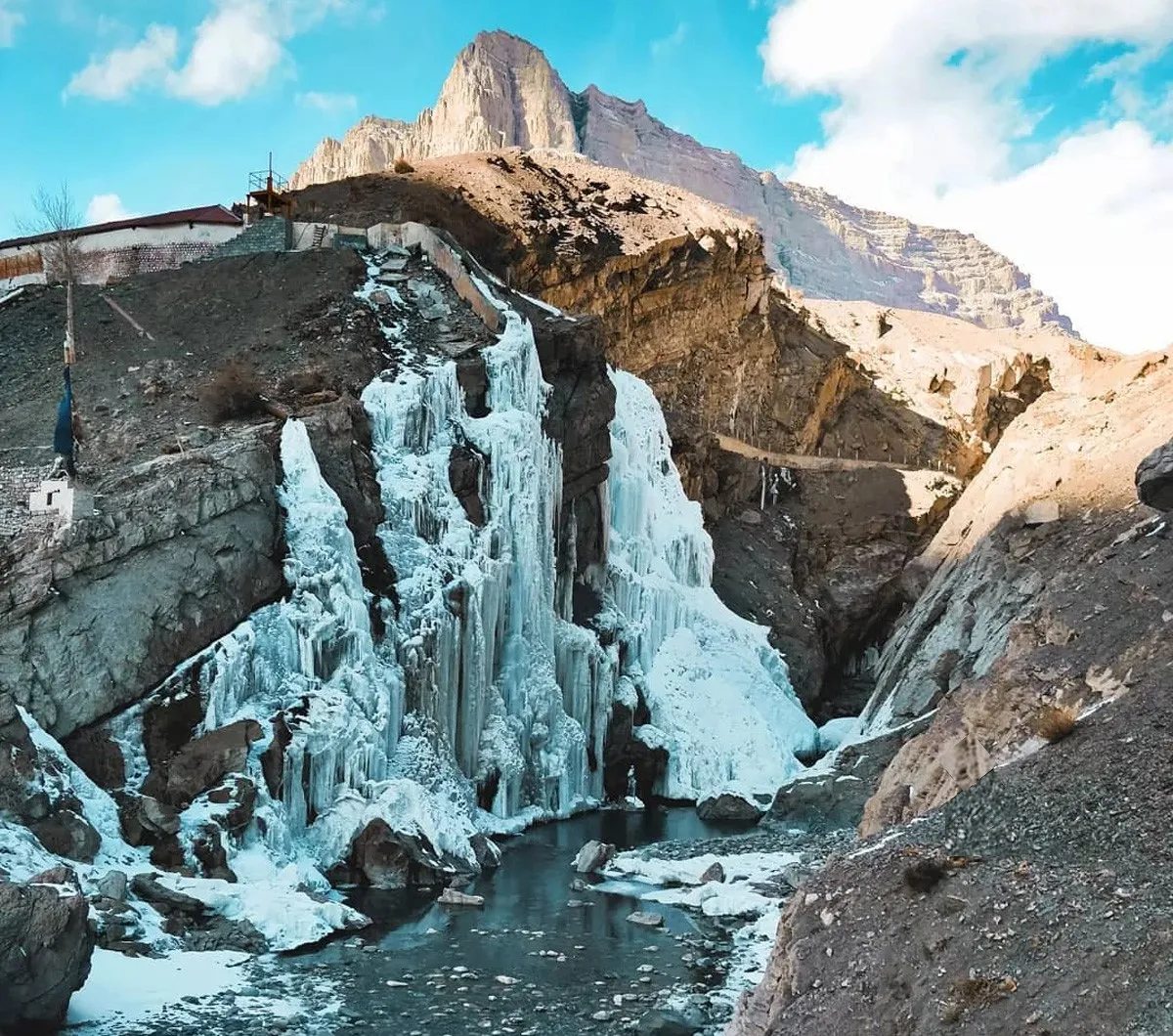 Lingti: The frozen waterfall in Spiti