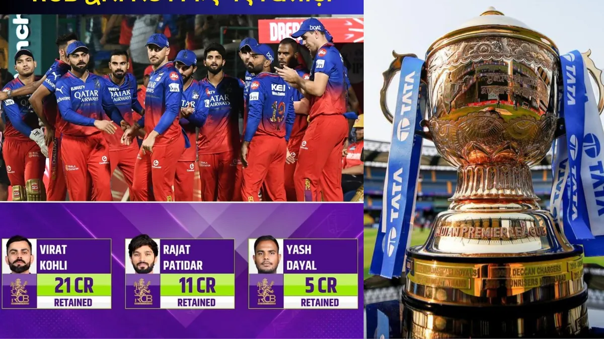 रॉयल चैलेंजर्स बैंगलोर (RCB) ने इन 3 खिलाड़ियों को किया रिटेन