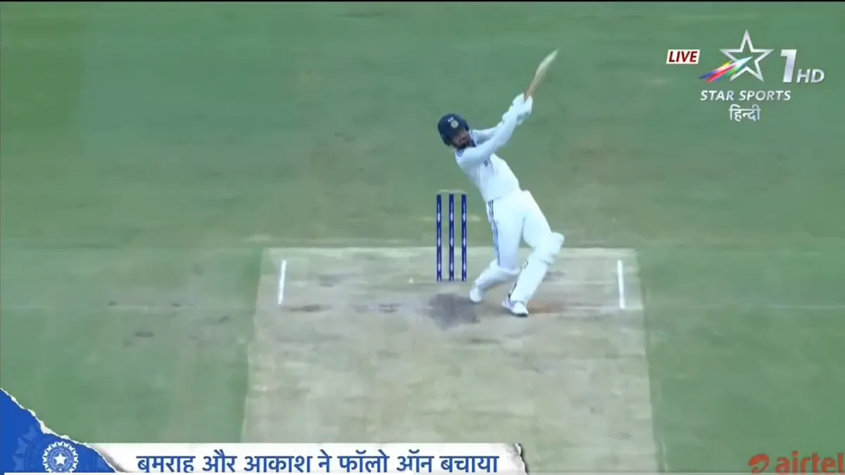 Akash deep ने कंगारू कप्तान को जड़ा गगनचुंबी छक्का 