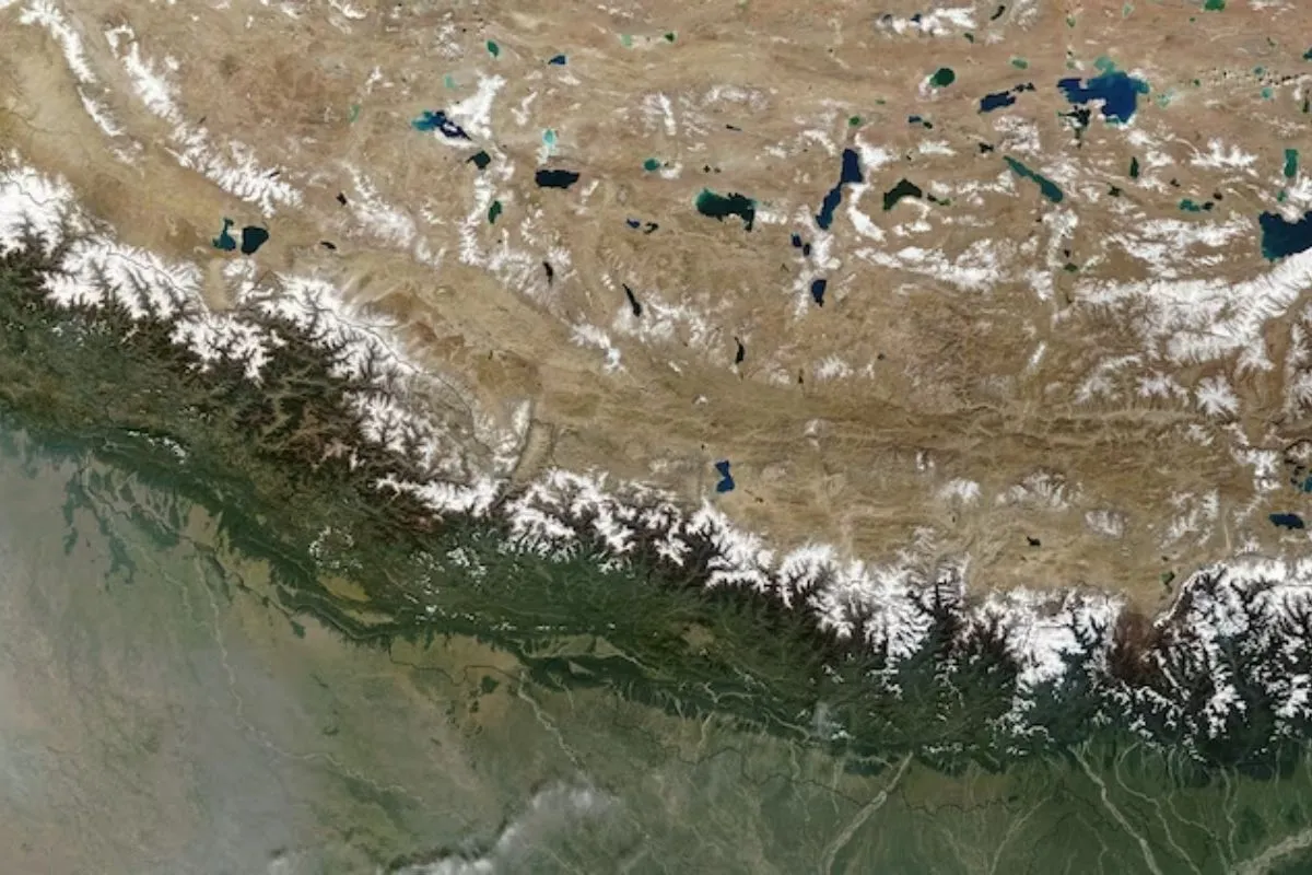 Himalayas as seen from space. (Photo: Nasa)