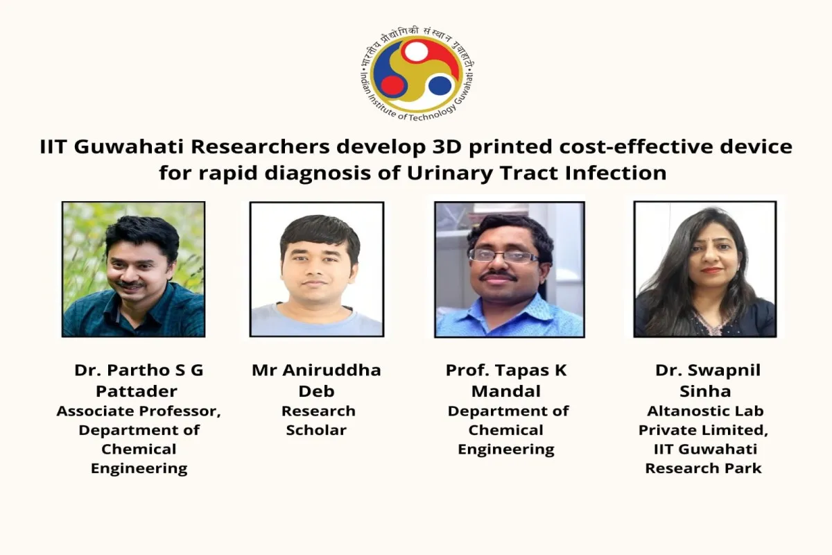 Researchers involved in the Research of the 3D printed Rapid UTI detection device