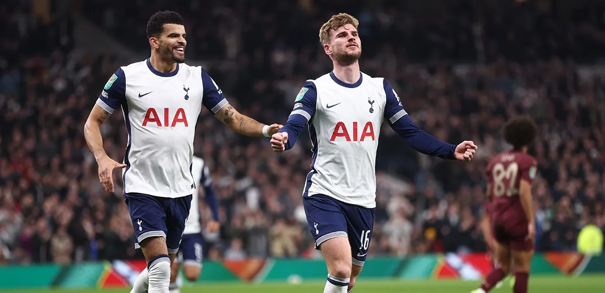 Timo Werner and Dominic Solanke celebrate a goal against Manchester City- Sportz Point.com