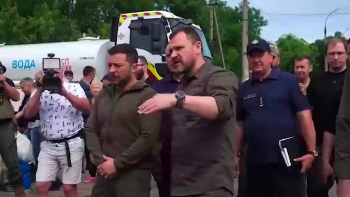 Volodymyr Zelenskyy Visits Area Flooded By Destroyed Dam As Five ...