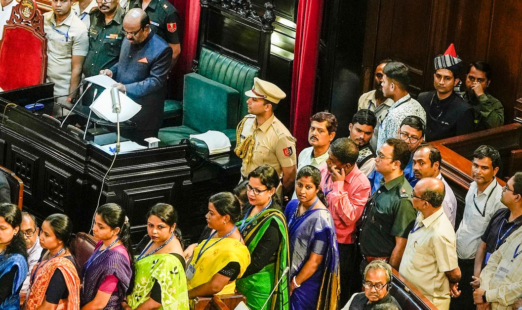 Bjp Stages Walkout Amid ‘misguided Guvs First Address To Bengal Assembly 9277