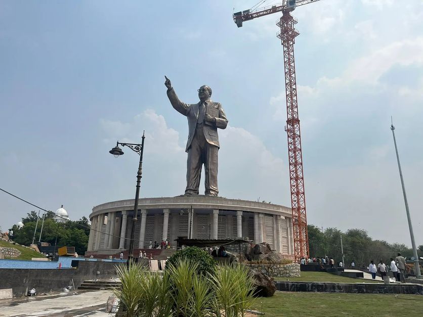 KCR to unveil 125ft tall Ambedkar's statue in Hyderabad on Friday