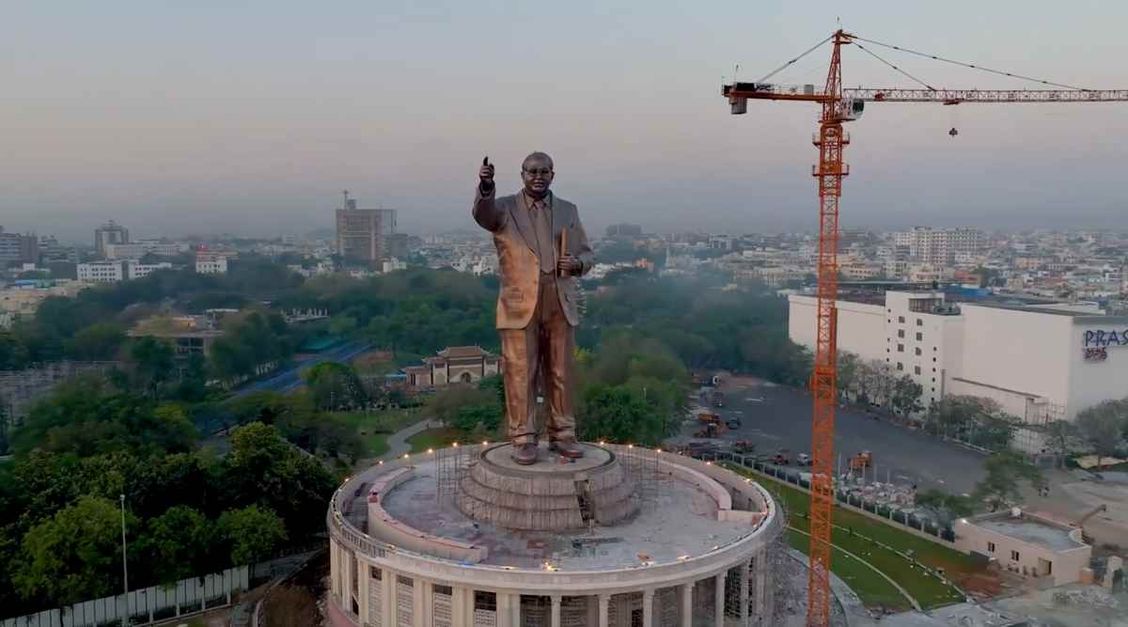 125 Ft-tall Ambedkar Statue Unveiled In Hyderabad