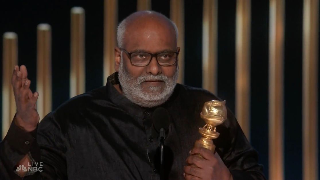 Naatu Naatu music director MM Keeravaani’s speech at Golden Globes