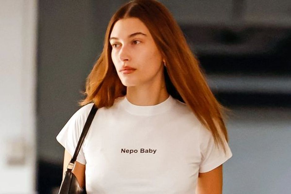 Hailey Bieber Flaunts Her Family Ties In A 'Nepo Baby' T-Shirt, Have A Look