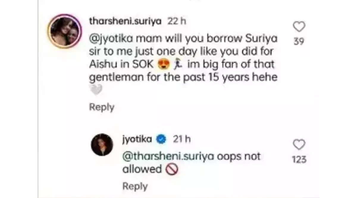 Jyothika Reply