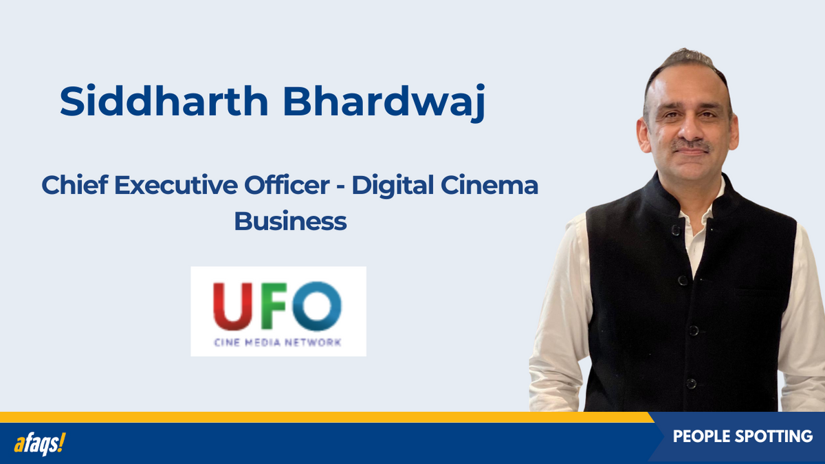 UFO Moviez Elevates Siddharth Bhardwaj as CEO Digital Cinema Business