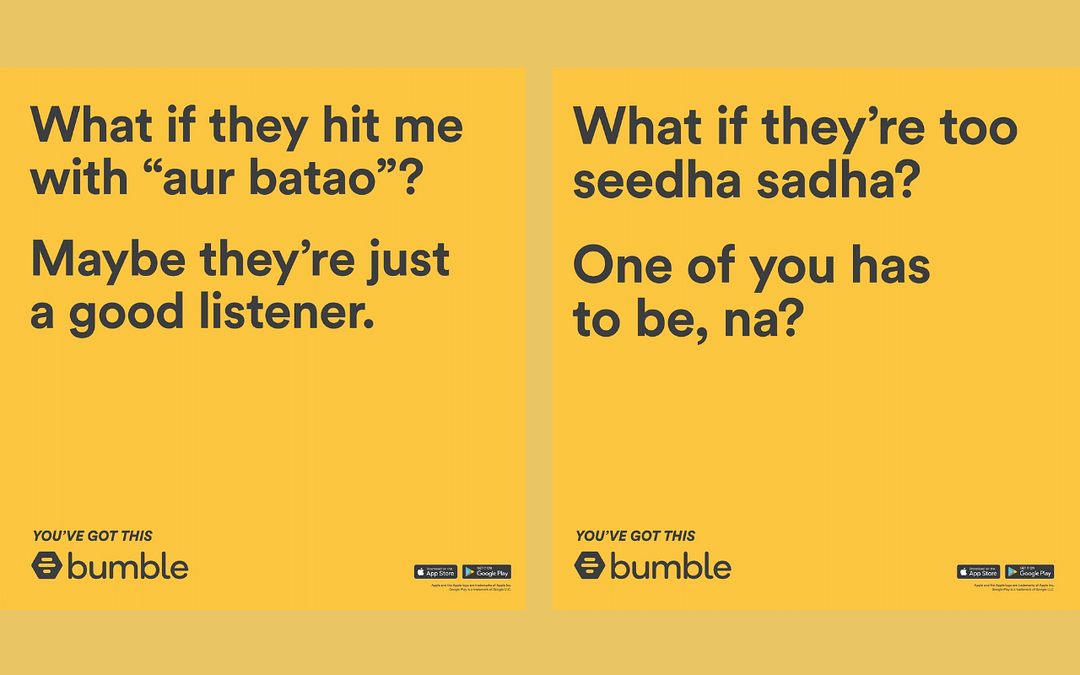 Bumble releases OOH campaign on the theme ‘You’ve Got This’